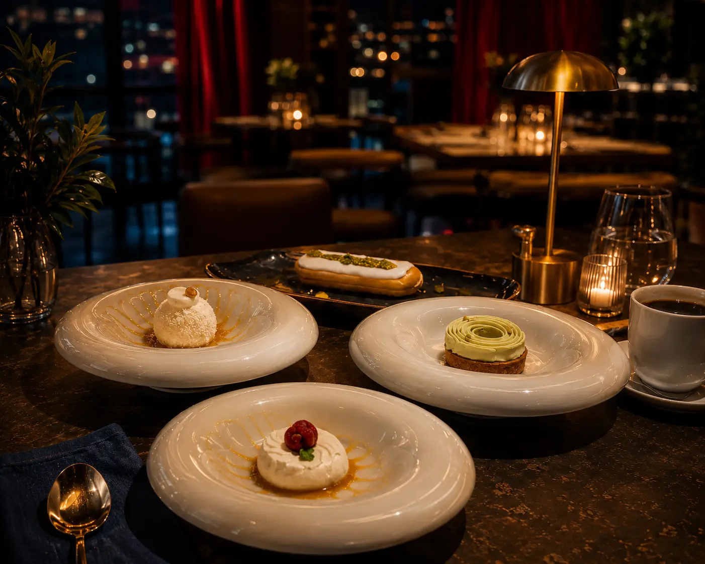 Desserts du restaurant WAVE